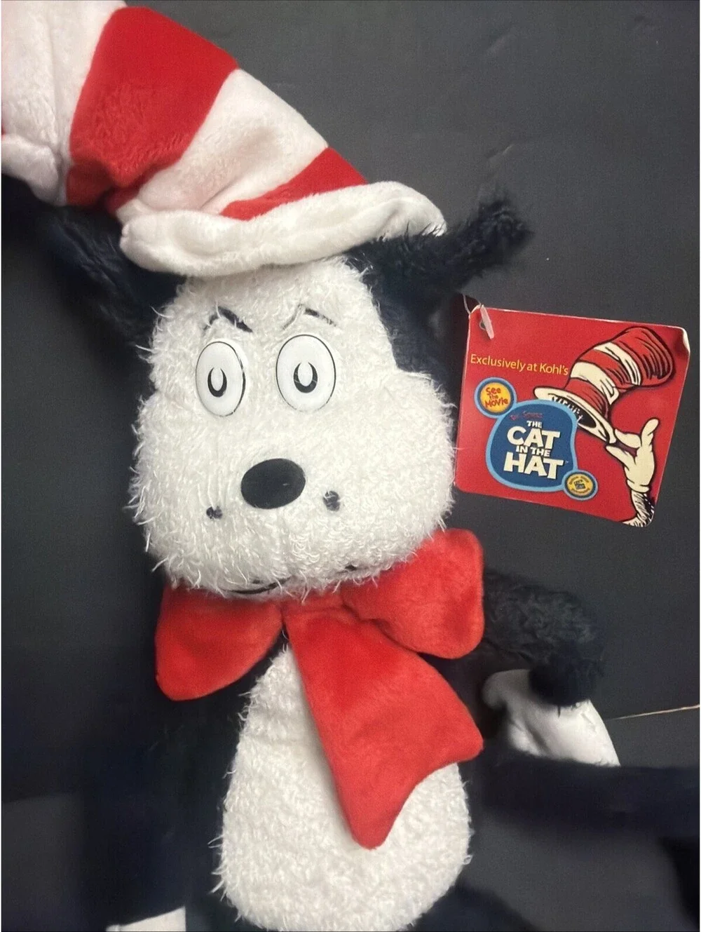 Kohls 2003 The Cat In The Hat Dr Seuss Plush Retired Stuffed 23” Retired NWT